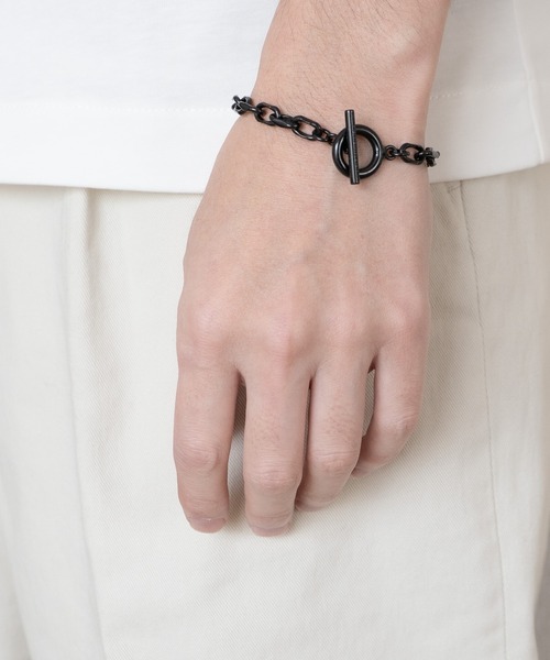 ブレスレット CUT OVAL LINK CHAIN MANTEL BRACELET　カットアズキチェーンマンテルブレスレット メンズの画像