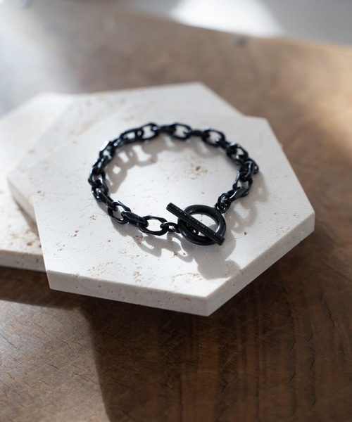 ブレスレット CUT OVAL LINK CHAIN MANTEL BRACELET　カットアズキチェーンマンテルブレスレット メンズの画像
