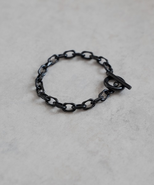 ブレスレット CUT OVAL LINK CHAIN MANTEL BRACELET　カットアズキチェーンマンテルブレスレット メンズの画像