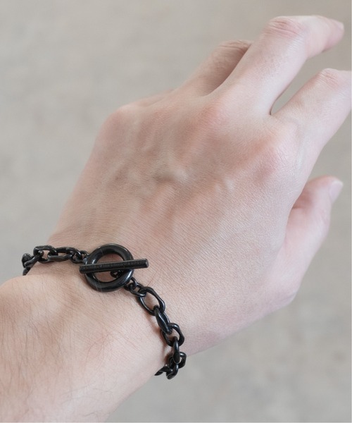 ブレスレット CUT OVAL LINK CHAIN MANTEL BRACELET　カットアズキチェーンマンテルブレスレット メンズの画像