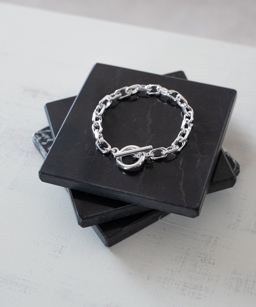 ブレスレット CUT OVAL LINK CHAIN MANTEL BRACELET　カットアズキチェーンマンテルブレスレット メンズの画像