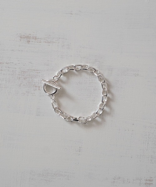 ブレスレット CUT OVAL LINK CHAIN MANTEL BRACELET　カットアズキチェーンマンテルブレスレット メンズの画像
