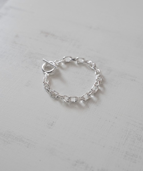 ブレスレット CUT OVAL LINK CHAIN MANTEL BRACELET　カットアズキチェーンマンテルブレスレット メンズの画像