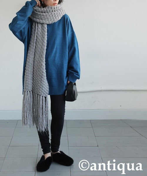 「antiqua」 フラットパンプス S グレー レディース_画像2