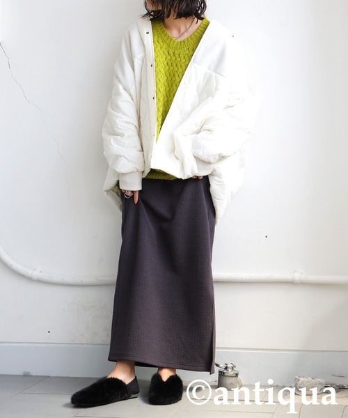 「antiqua」 フラットパンプス S グレー レディース_画像9