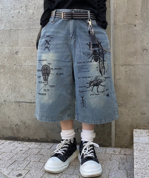 lilful ハーフパンツ ワイドパンツ ジーンズ 「26年春夏新作