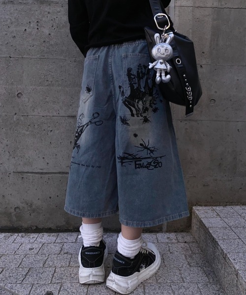 lilful ハーフパンツ ワイドパンツ ジーンズ 「26年春夏新作