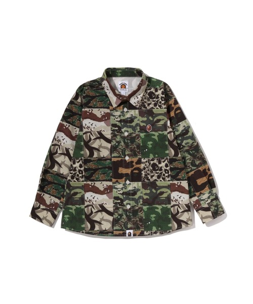 A BATHING APE（アベイシングエイプ） ブラウス シャツ APE HEAD ONE 