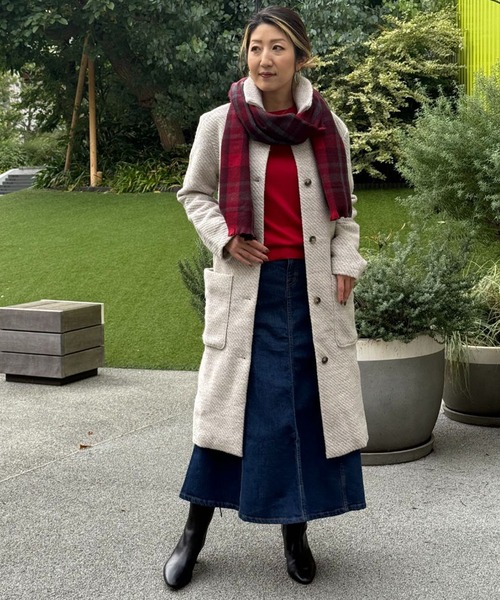 「BANANA REPUBLIC FACTORY STORE」 デニムスカート 8 ダークインディゴブルー レディースの画像