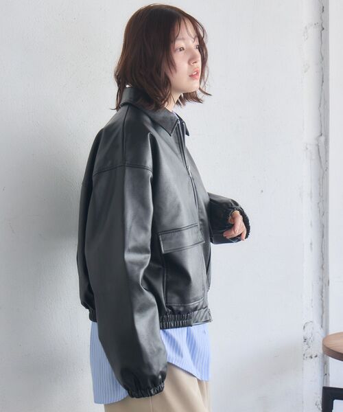 RETROGIRL（レトロガール） ブルゾン アウター WZIPレザーブルゾン