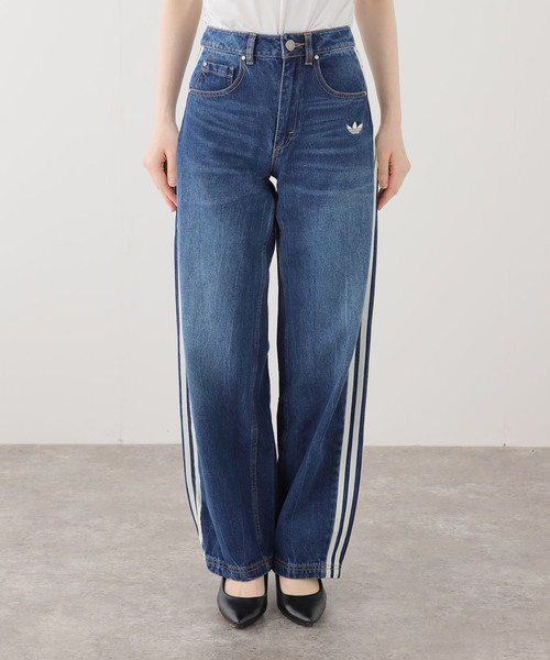 adidas Originals ワイドパンツ ジーンズ デニム デニムパンツ