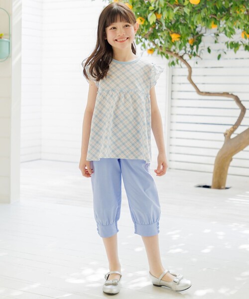 パンツ 「150-170cm」 クロップドカフスパンツ キッズ 子供服
