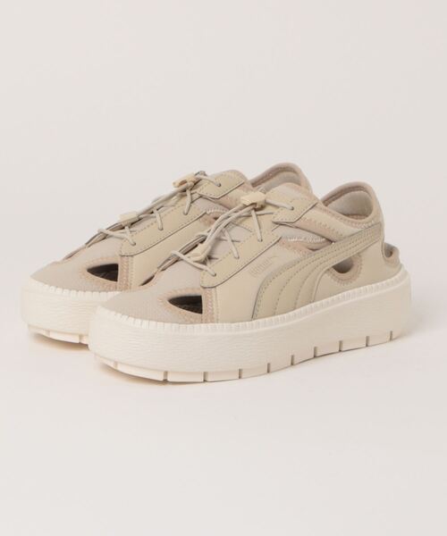 「PUMA」 フラットサンダル 23.5cm ベージュ系その他 レディース_画像4
