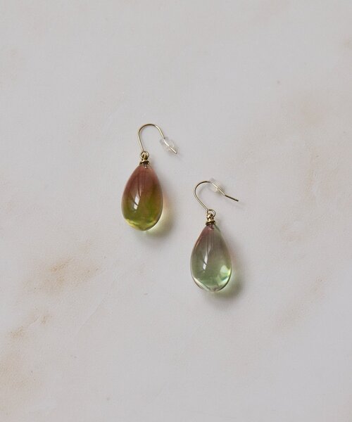 ピアス グラデドロップピアス レディースの画像