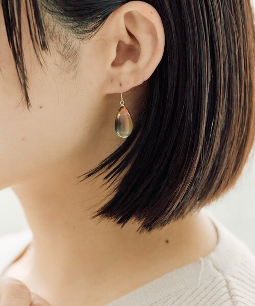 ピアス グラデドロップピアス レディースの画像