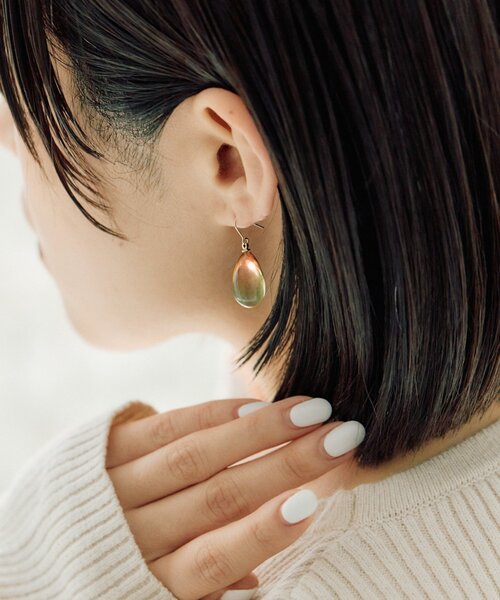 ピアス グラデドロップピアス レディースの画像