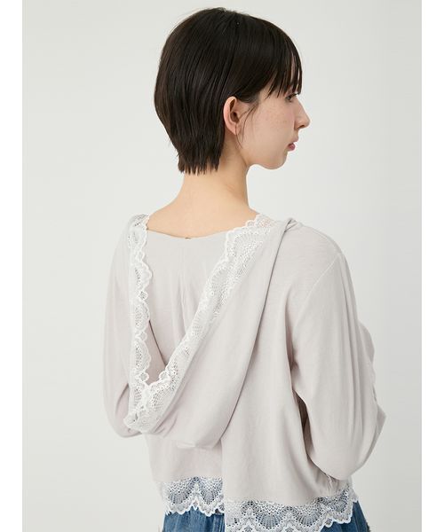 LILY BROWN（リリーブラウン） tシャツ 「UVカット/接触冷感」レース