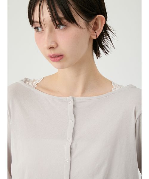 LILY BROWN（リリーブラウン） tシャツ 「UVカット/接触冷感」レース