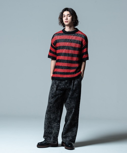 「glamb」 ジーンズズボン下 M 黒いこと メンズ