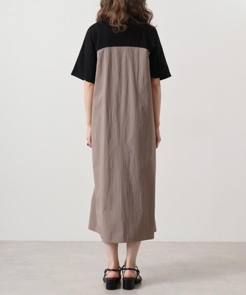 「EGLANTINE」 半袖ワンピース 40 カーキ レディース_画像5
