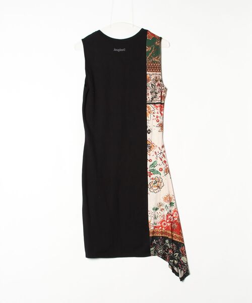 「Desigual」 ノースリーブワンピース L ブラック レディース_画像2