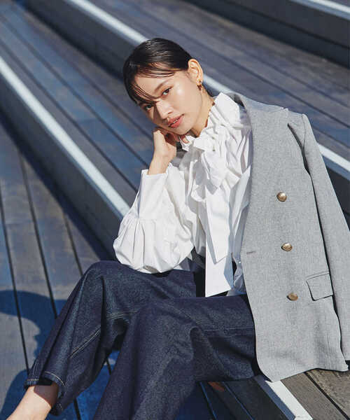 「NATURAL BEAUTY BASIC」 テーラードジャケット MEDIUM グレー系その他 レディース | NATURAL BEAUTY BASIC
