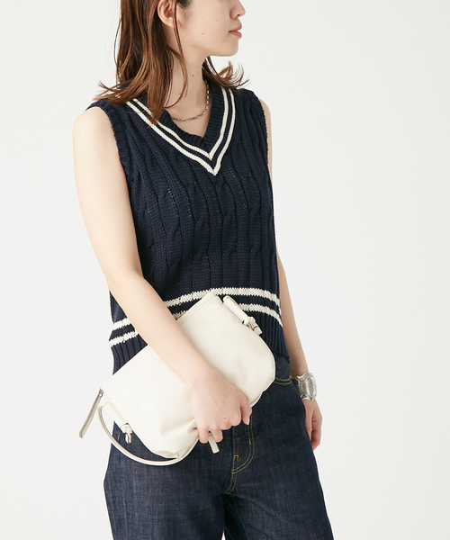 「James Charlotte」 ニットカーディガン 36 アイボリー レディース_画像6