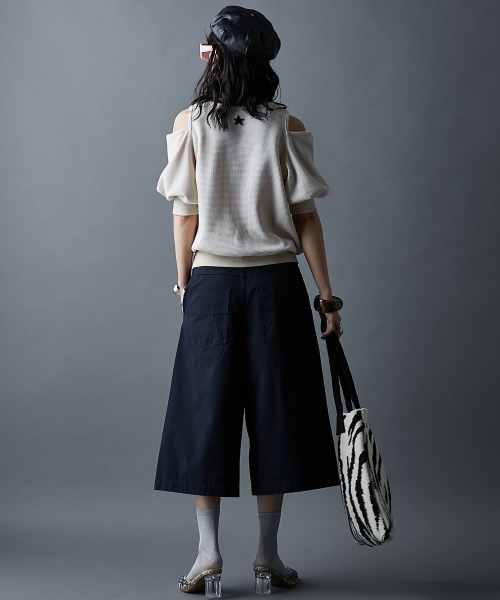 「GEVS.」 「SMIKE LAND」半袖カットソー LL ブラック レディース_画像3