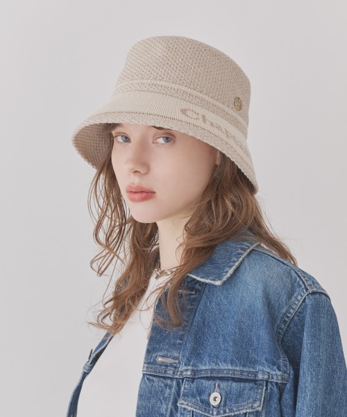 Chapeau d' O（シャポードオー） 帽子 ハット レディース Jaquard Logo