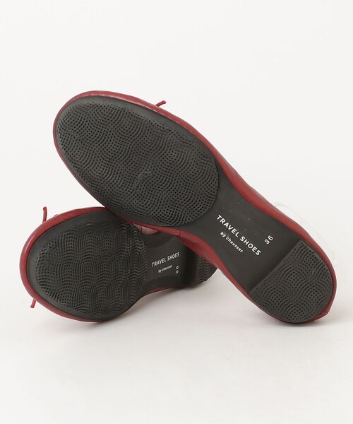 「chausser」 バレエシューズ 36 レッド レディース_画像3