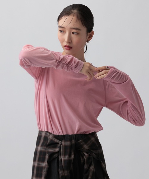LEPSIM（レプシィム） tシャツ ベロア長袖インナー 1064805 レディース