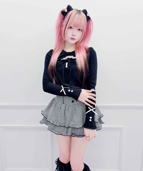 MA*RS（マーズ） スカート くるみボタンフリルスカパン : ZOZOTOWN