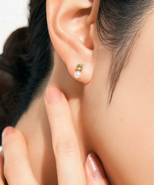 Jewel closet by L&Co. ピアス 「誕生石」K10 アコヤパール