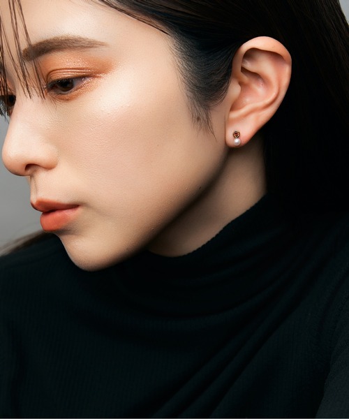 Jewel closet by L&Co. ピアス 「誕生石」K10 アコヤパール×カラー