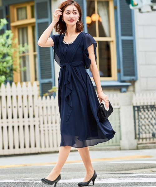 Fashion Letter（ファッションレター） ドレス フレアスリーブウエスト