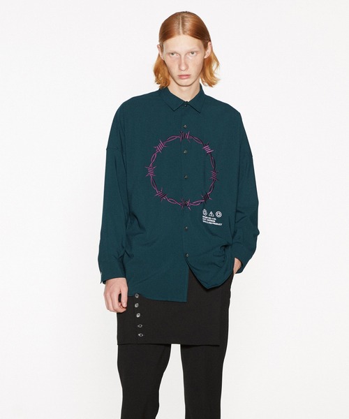 SHAREEF（シャリーフ） シャツ BARBED WIRE”emb. L/S SHIRTS メンズ