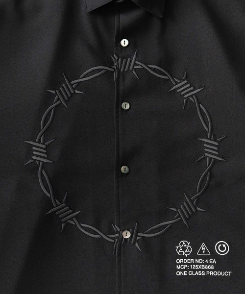 【美品】シャリーフBARBED WIRE L/S SHIRTS SHAREEF（シャリーフ） シャツ BARBED WIRE”emb. L/S SHIRTS メンズ