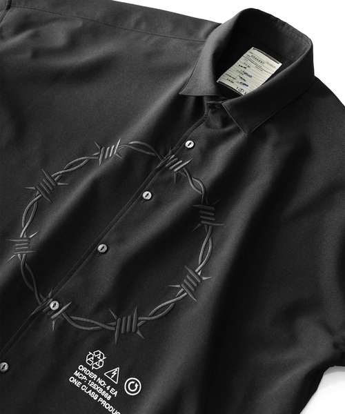 SHAREEF（シャリーフ） シャツ BARBED WIRE”emb. L/S SHIRTS メンズ