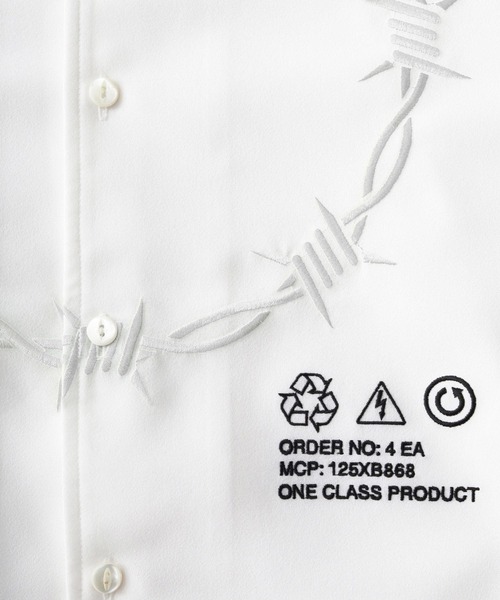 SHAREEF（シャリーフ） シャツ BARBED WIRE”emb. L/S SHIRTS メンズ
