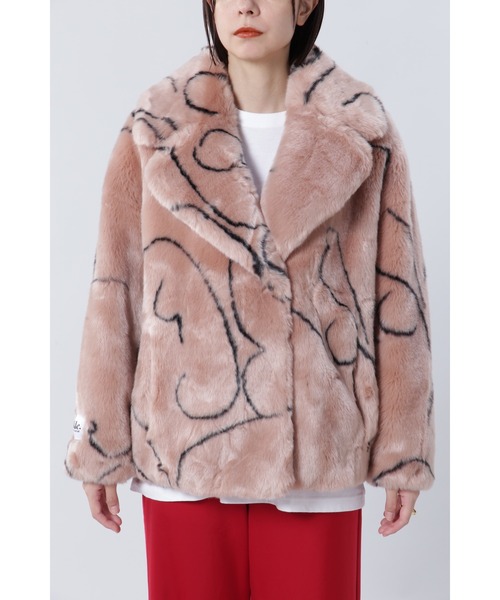 rose bad jakke フェイクファーコート UK 10 rose bad jakke フェイクファーコート UK 10