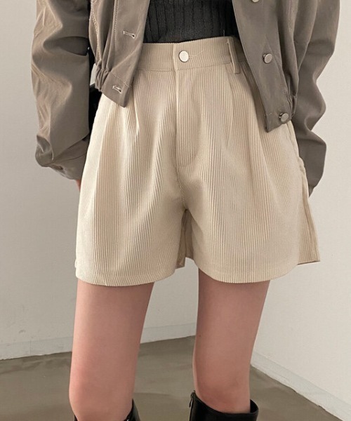 パンツ コーデュロイルーズショートパンツ レディース : ZOZOTOWN