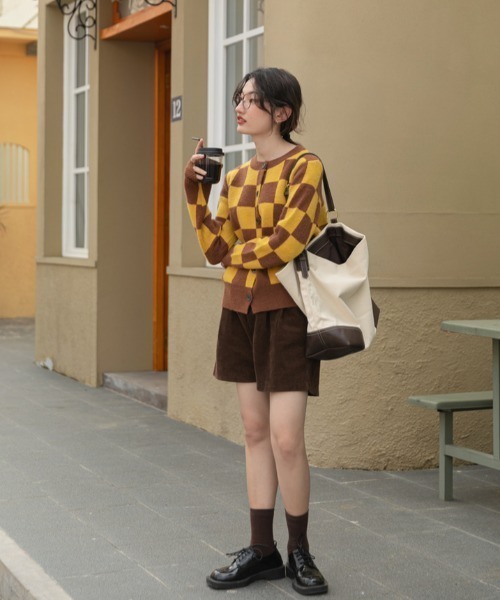 パンツ コーデュロイルーズショートパンツ レディース : ZOZOTOWN