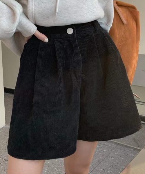 パンツ コーデュロイルーズショートパンツ レディース : ZOZOTOWN