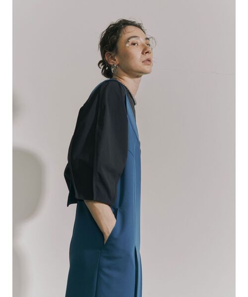 UN3D. tシャツ OUT SEAM SHORT TOP / アウトシームショート