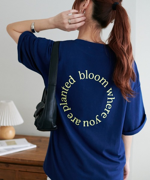 【Paragraph】★関税込★スター サークルロゴTシャツ★男女兼用 Discoat tシャツ 「WEB限定」バックサークルロゴTシャツ