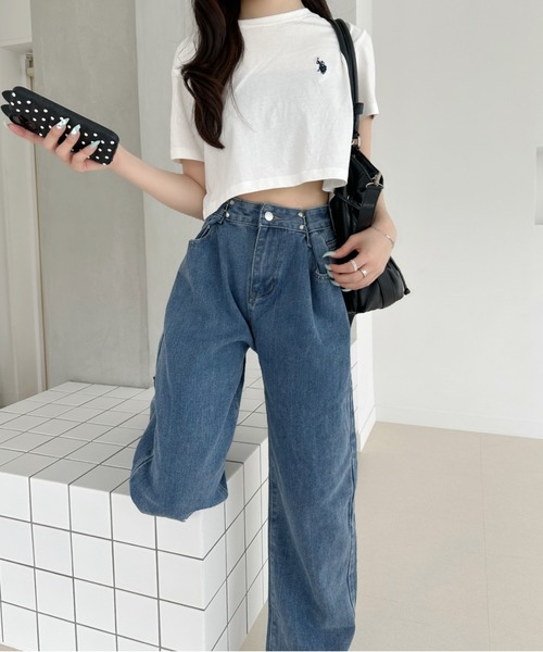 miniministore（ミニミニストア） ワイドパンツ ジーンズ デニム