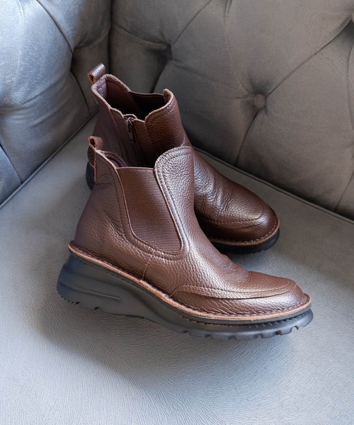 モードカオリ（MODE KAORI）/【4E】撥水ショートサイドゴアブーツ/6119 MODE KAORI（モードカオリ） ブーツ 「4E」撥水ショートサイドゴア