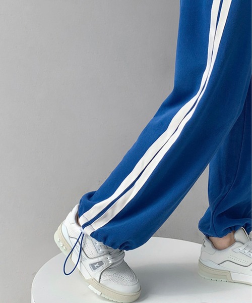 Chick スウェットパンツ ジャージ サイドラインスウェットパンツ