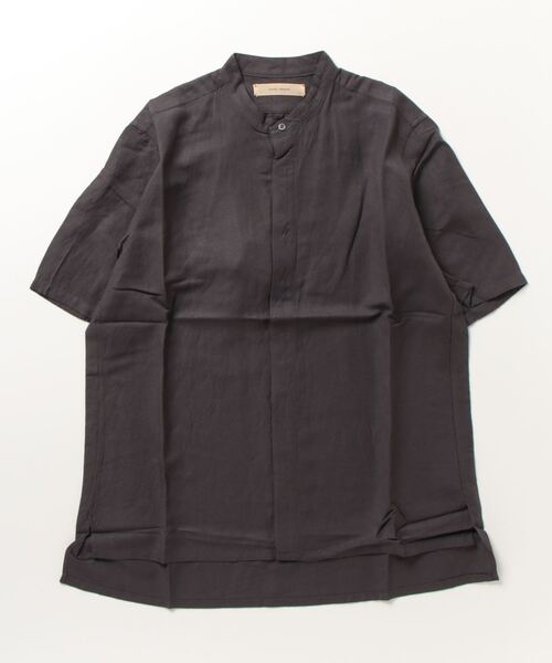 suzuki takayuki（スズキタカユキ） シャツ 半袖 square-cut shirt