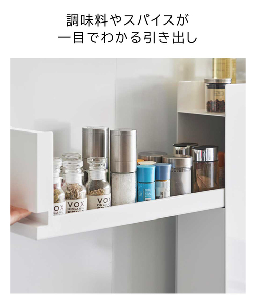tower 食器 「WEB限定」「tower/タワー」隠せる調味料ラック 2段